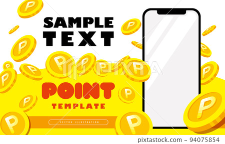 Point and smartphone template Point and smartphone template 94075854