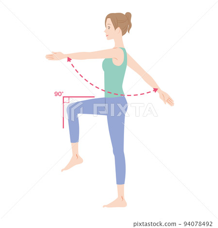 woman stepping 94078492