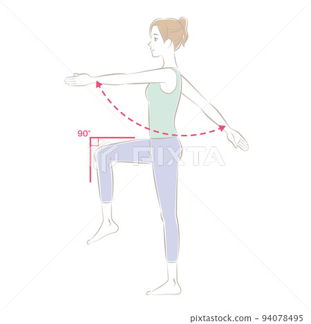 woman stepping 94078495