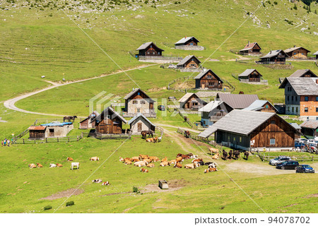 Small Village in the Carnic Alps - Italy-Austria Border Carinthia Small Village in the Carnic Alps - Italy-Austria Border Carinthia 94078702