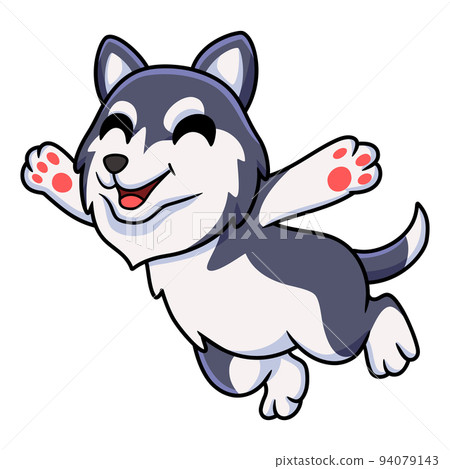 cartoon, dog, husky 94079143