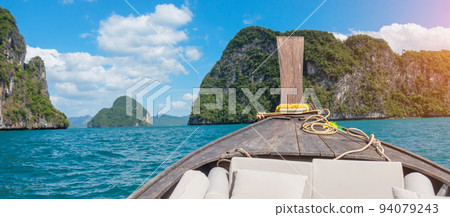 private longtail boat trip, Krabi, Thailand. landmark, destination, Asia Travel, vacation, wanderlust and holiday concept private longtail boat trip, Krabi, Thailand. landmark, destination, Asia Travel, vacation, wanderlust and holiday concept 94079243