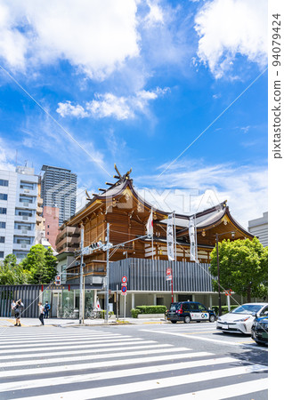 [東京]從十字路口看到的日本橋水天宮 94079424