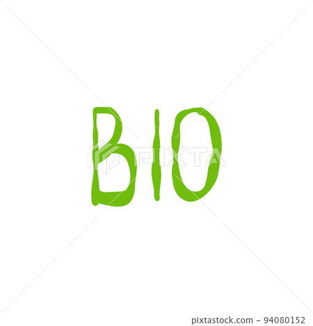 Bio eco organic labels. Bio ecology vegan badge hand drawn. Vector healthy food icon Bio eco organic labels. Bio ecology vegan badge hand drawn. Vector healthy food icon 94080152