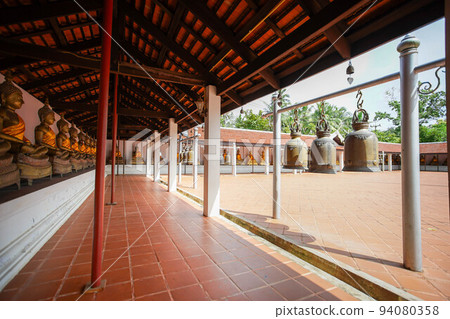 The famous temple Phra That Sawi, one of travel destinations in Chumphon, Thailand. The famous temple Phra That Sawi, one of travel destinations in Chumphon, Thailand. 94080358