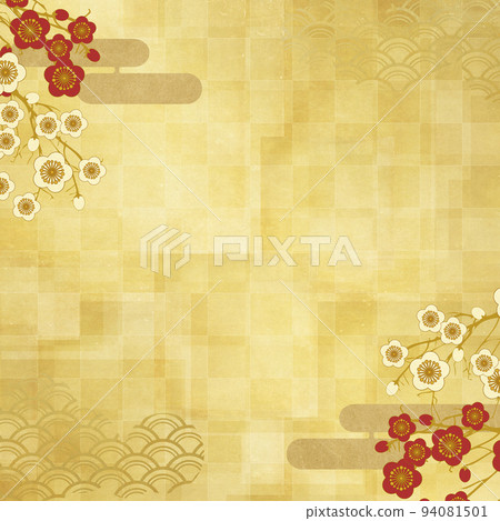 Japanese-style background material that feels the atmosphere of New Year and New Year 94081501