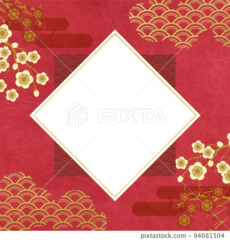 感受新年和新年氣氛的日式背景材料 94081504