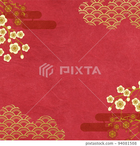 Japanese-style background material that feels the atmosphere of New Year and New Year 94081508