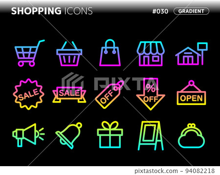 與購物相關的漸變樣式圖標集_030 與購物相關的漸變樣式圖標集_030 94082218