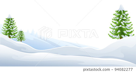 Snow Winter Christmas Landscape Scene 94082277