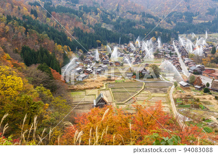 世界遺產白川村秋葉的消防演習 世界遺產白川村秋葉的消防演習 94083088
