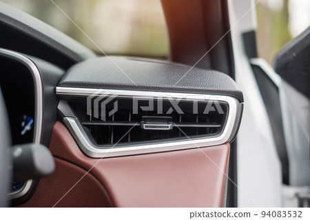 air conditioner cooling system inside the car. Adjust, temperature and transport concept 94083532