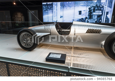Auto Union typ C-D - Classic retro sports car. Riga motor museum. Riga, Latvia, 17 August 2022 Auto Union typ C-D - Classic retro sports car. Riga motor museum. Riga, Latvia, 17 August 2022 94085768