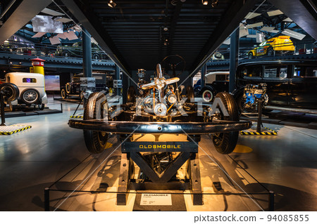 Oldsmobile F Series - Classic retro car. Riga motor museum. Riga, Latvia, 17 August 2022 94085855