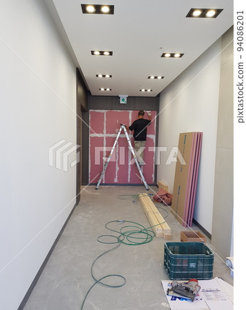 Indoor golf course, interior, construction, interior design, painting Indoor golf course, interior, construction, interior design, painting 94086201