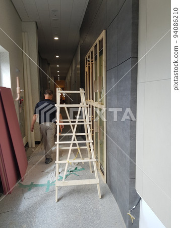 Indoor golf course, interior, construction, interior design, painting Indoor golf course, interior, construction, interior design, painting 94086210