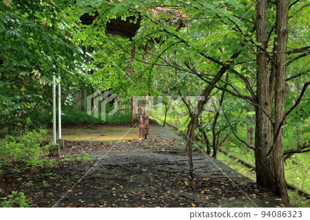 舊日本國鐵白鹿線的上社站,已成為廢棄車站,綠意盎然 舊日本國鐵白鹿線的上社站,已成為廢棄車站,綠意盎然 94086323
