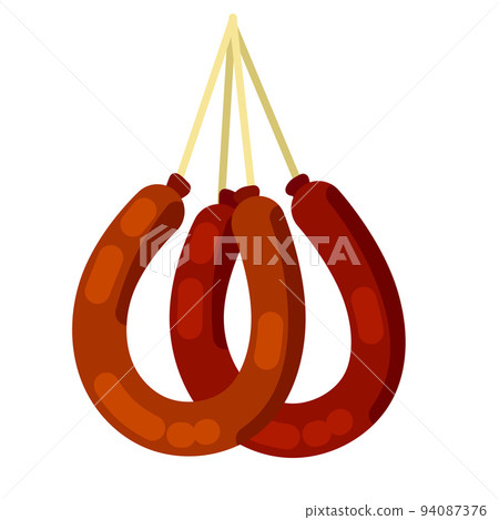 Krakow sausage. National Polish food. Krakow sausage. National Polish food. 94087376