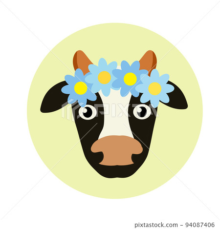 Cow. Head of horned animal. Cow. Head of horned animal. 94087406