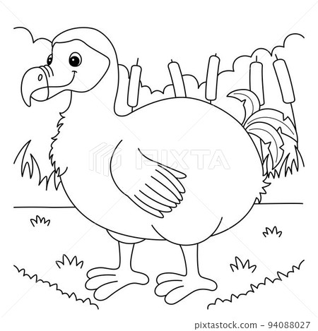 Dodo Animal Coloring Page for Kids 94088027
