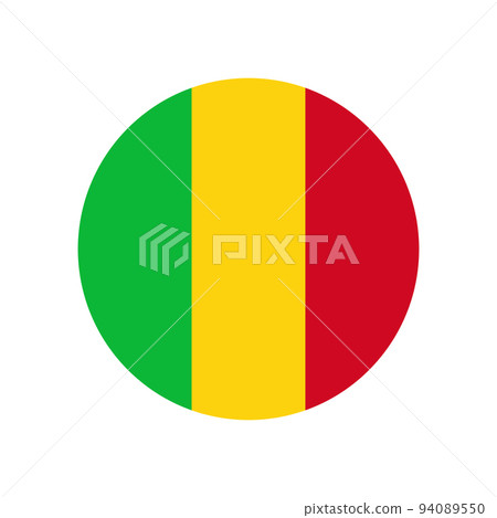 Mali vector flag circle on white background Mali vector flag circle on white background 94089550