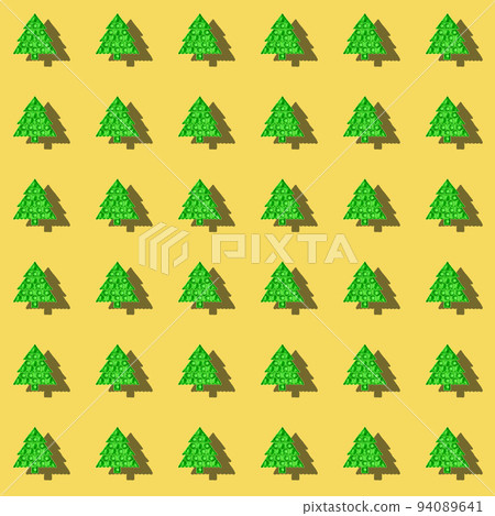 Festive Xmas seamless pattern of popular child anti stress pop it toy in form of green Christmas tree on yellow. Holiday image with kids dimple toys with trendy shadows. Xmas card or wallpaper. Festive Xmas seamless pattern of popular child anti stress pop it toy in form of green Christmas tree on yellow. Holiday image with kids dimple toys with trendy shadows. Xmas card or wallpaper. 94089641