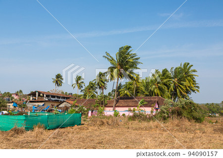Scenery on the way to Anjuna beach in Goa, India 94090157