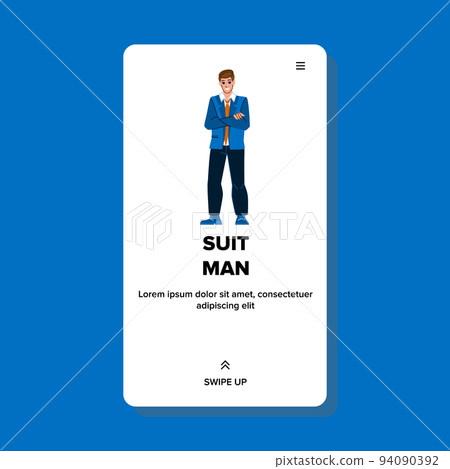 suit man vector suit man vector 94090392