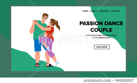 passion dance couple vector 94090887
