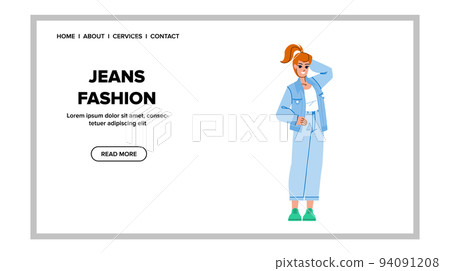 jeans fashion vector 94091208
