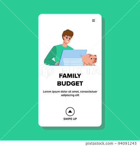 family budget vector 94091243