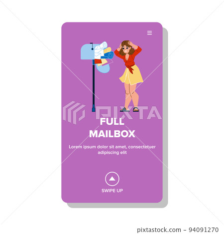 full mailbox vector full mailbox vector 94091270