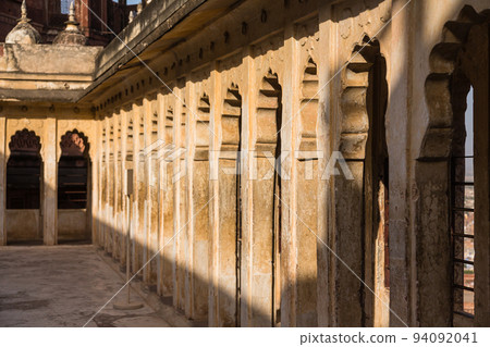 Corridor of the Palace of Mehrangarh Fort in Jodhpur, India Corridor of the Palace of Mehrangarh Fort in Jodhpur, India 94092041