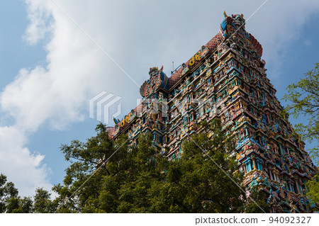 East Gate of Meenakshi Temple in Madurai, India 94092327