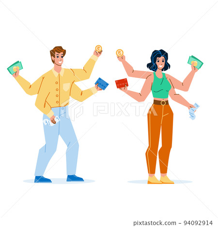 Payment Options For Buying Goods In Shop Vector 94092914