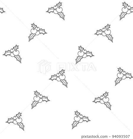 Vector hand drawn seamless pattern. Christmas, winter doodle elements. Isolated on white background. Trees, wreaths, presents, sweets, gingerbread. For background, print, textile, fabrics, gift bags Vector hand drawn seamless pattern. Christmas, winter doodle elements. Isolated on white background. Trees, wreaths, presents, sweets, gingerbread. For background, print, textile, fabrics, gift bags 94093507