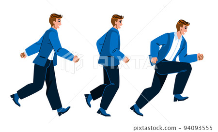 running business man vector 94093555