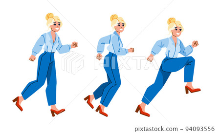 running business woman vector running business woman vector 94093556