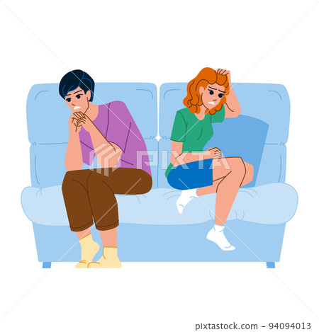 couple unhappy vector couple unhappy vector 94094013