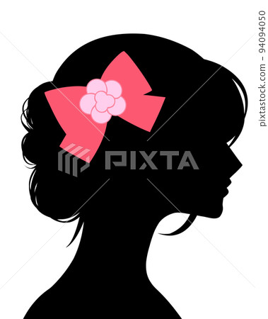 女人的輪廓剪影（絲帶） 94094050