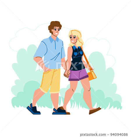 couple park vector couple park vector 94094086