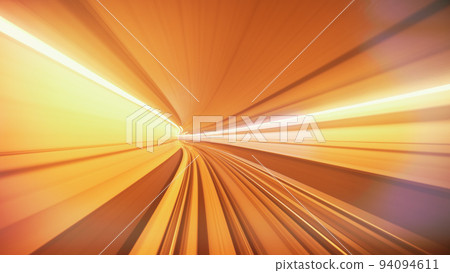 Monorail motion blur in Dubai, UAE. Dubai metro, abstract Monorail motion blur in Dubai, UAE. Dubai metro, abstract 94094611