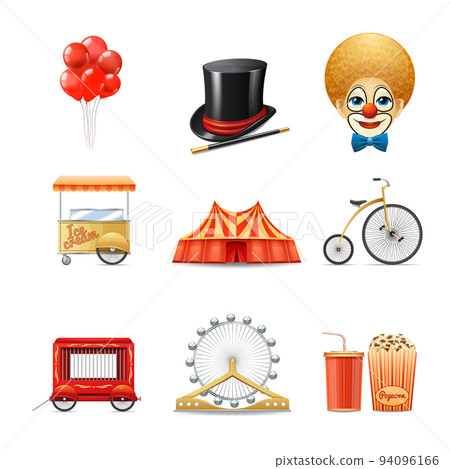 Circus Icons Set Circus Icons Set 94096166