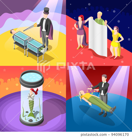 Magic Show Isometric Concept Magic Show Isometric Concept 94096170