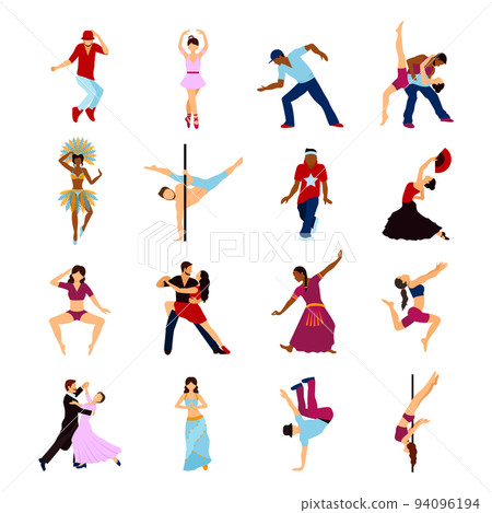 People Dancing Set People Dancing Set 94096194