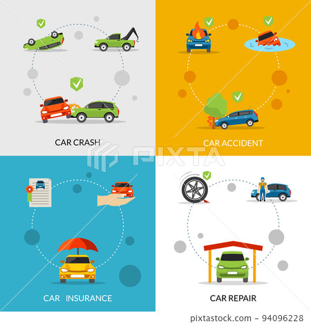 Car Insurance Set 94096228