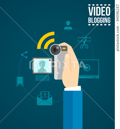 Video Blogging Concept Video Blogging Concept 94096287