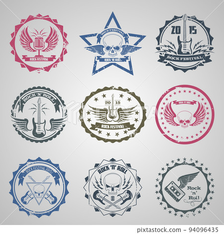 Rock festival stamps Rock festival stamps 94096435