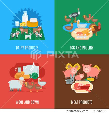 Domestic Animal Flat Set 94096496