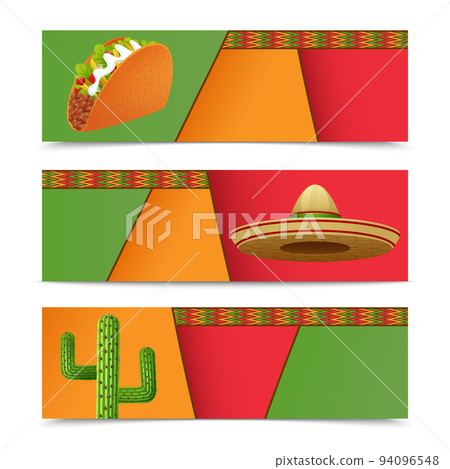 Mexican Banners Horizontal 94096548